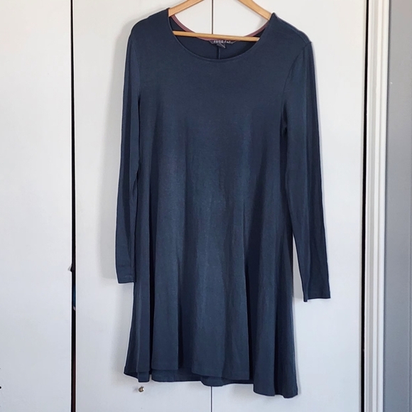 Free Fly Apparel Dresses & Skirts - Free Fly Slate Blue Long Sleeve Dress